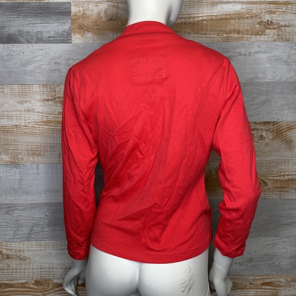 Anthropologie Maeve Curran Top coral size Small - Picture 3 of 6